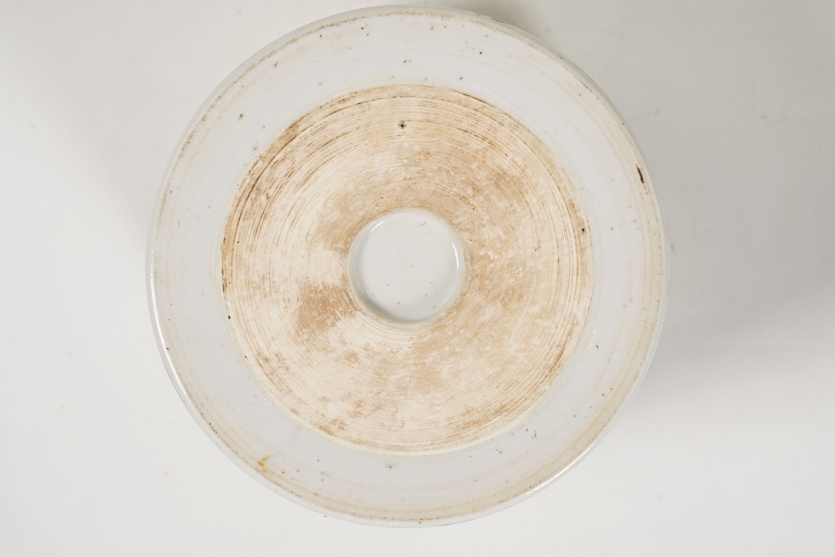 A Chinese famille verte brush pot